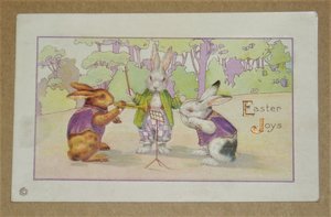 Easter Postcard, Bunny Band, Stecher