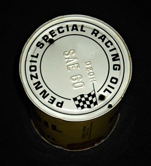 Vintage Pennzoil Racing Oil Can, SAE60