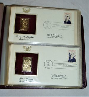 Gold Stamps, First Day Covers, Scott Catalog #2216-2219