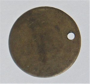 Brass Cow Tag or ?, W P Tossell & Son, Deming New Mexico