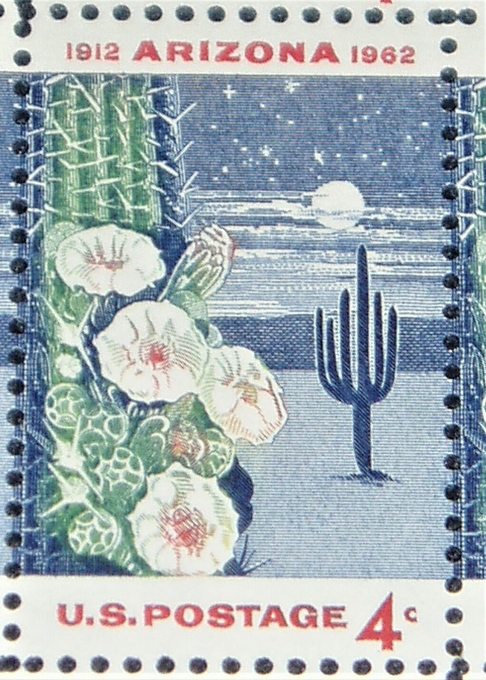 Mint 4c Stamp Sheet, Arizona Statehood, Scott Catalog #1192 x 50 Stamps