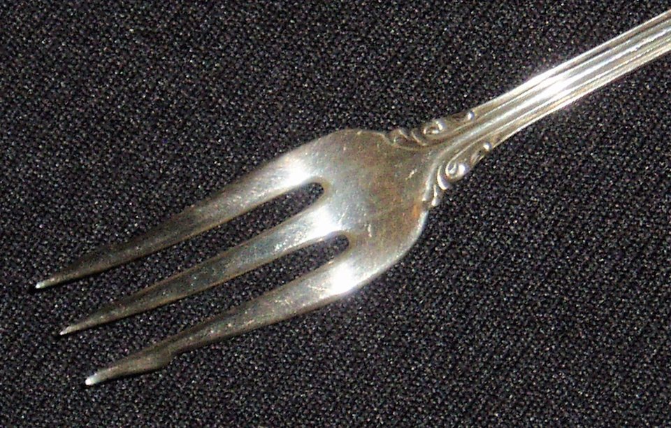 Antique Pickle Fork, Sterling and Mother of Pearl, Landers Fafay & Clark