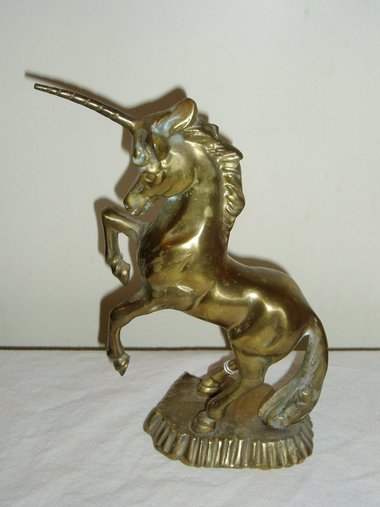 Brass Unicorn Sculpture Figurine