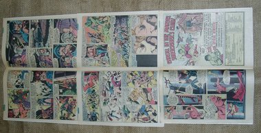 Superhero 16 Comic Book Pages, Ghost Rider, Upcycle, Scrapbooking or Art Project Supplies
