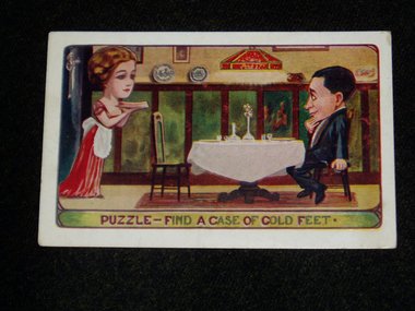 Antique Vintage Postcard 3, Artist Signed, C. Ryan, Puzzle Series