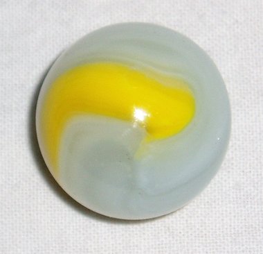 Sale 46% Off, Akro Agate Marble, Yellow Ace, Large 1"