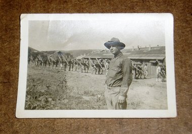 Vintage WWI Photo, Platoon on March