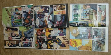 Superhero 16 Comic Book Pages, G. I. Joe, Upcycle, Scrapbooking or Art Project Supplies