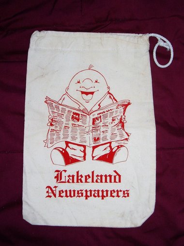 Cloth Sack, Lakeland Newspapers