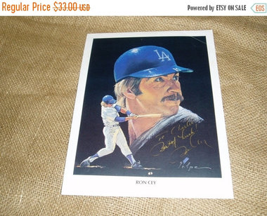 Autograph, Ron Cey, LA Dodgers