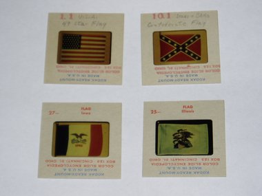 35mm Color Slide Collection, State & Historic Flags, 66 Slides