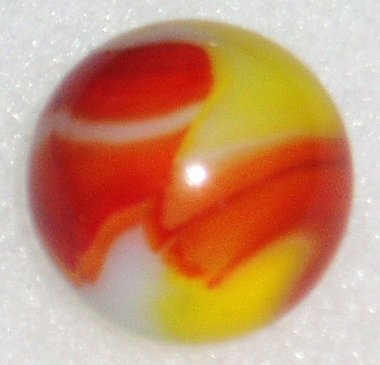 Peltier Ketchup & Mustard, NLR National Line Rainbo, .690"  Antique Marble, Free USA Shipping