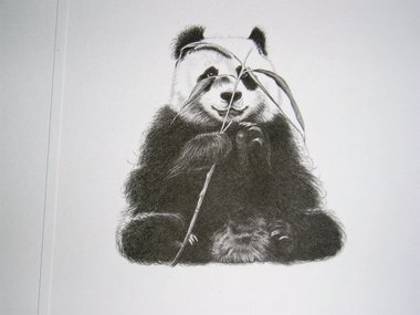 Thorpe, Panda Bear Publishers Print, "She Loves Me, She Loves Me Not..."