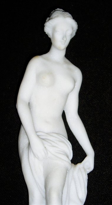 Salt Stone Figurine, Classic Nude, Venus de Milo Style, Italy