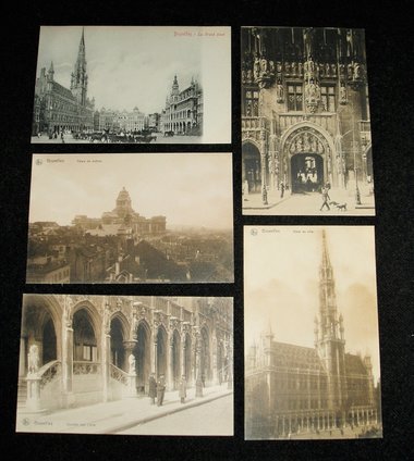 Postcard Group BE1, Brussels Belgium, 5 Unused Cards, 2nd Card Ships Free