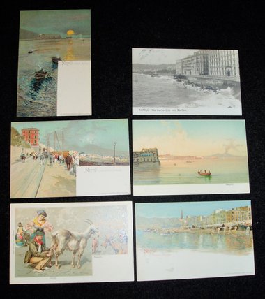 Postcard Group IT1, Naples Italy, 6 Unused Cards, 2nd Card Ships Free
