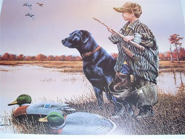 The Duck Hunters, Signed Numbered Print, Phillip Crowe