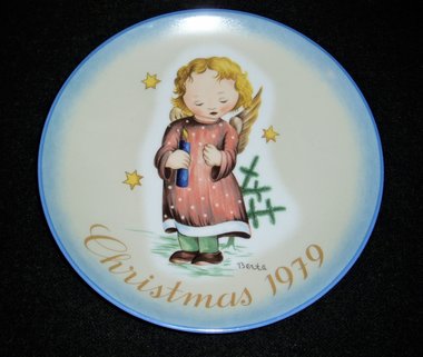 Schmid 1979 Christmas Plate, Starlight Angel