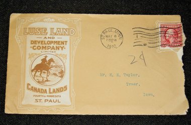 Illustrated Advertising Cover, Luse Land, St. Paul MN,  Additional Items Ship Free