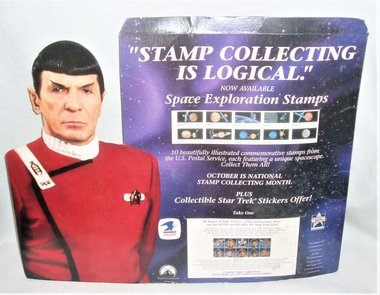 Spock Counter Display, USPS Stand-Up Ad Card
