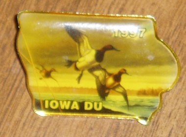 Ducks Unlimited Pin, Iowa DU 1997