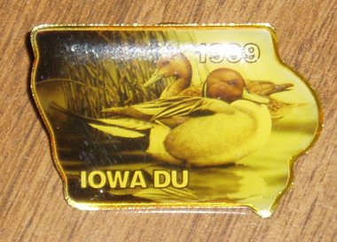 Ducks Unlimited Pin, Iowa DU 1999