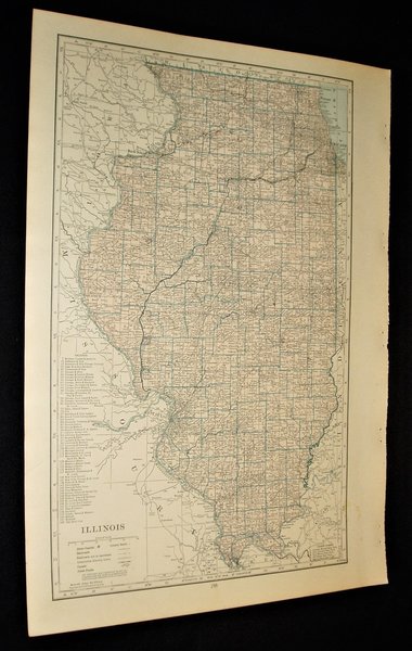 Map Page, Illinois, 1932, Large 13.5" by 19.75"