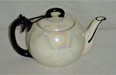 Lusterware Teapot, Vintage Made In Czechoslovakia