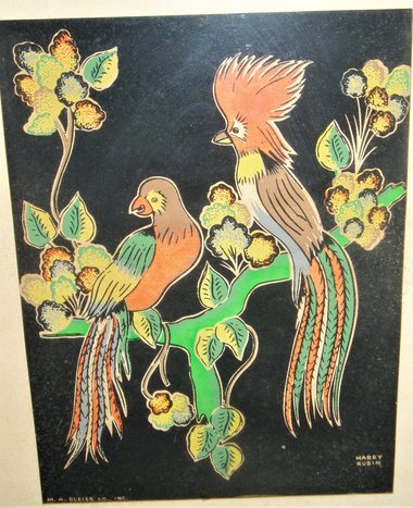 Harry Rubin Framed Print, Crested Parrots