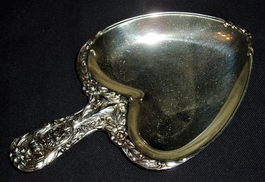 Silverplate Trinket Tray, Heart Shaped, New Old Stock