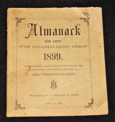 Swedish Almanac, 1899