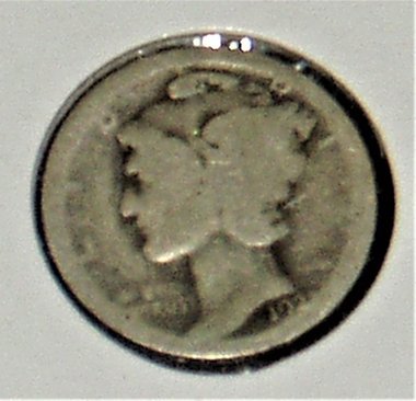 Mercury Dime, Key Date, 1921, AG, Silver Coin