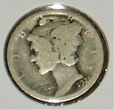 Mercury Dime, Key Date, 1921, Good, Silver Coin