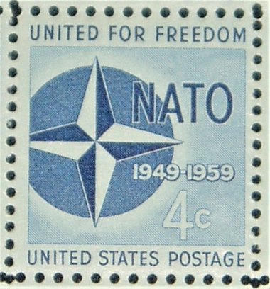 Mint 4c Stamp Sheet, NATO, Scott Catalog #1127x 70 Stamps