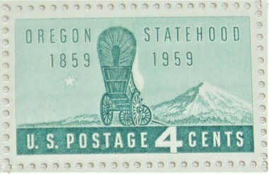 Mint 4c Stamp Sheet, Oregon Statehood , Scott Catalog #1124x 50 Stamps
