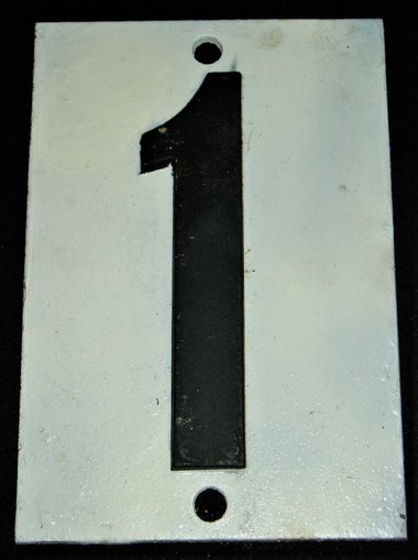 Industrial Plate Steel House/Sign Number #1