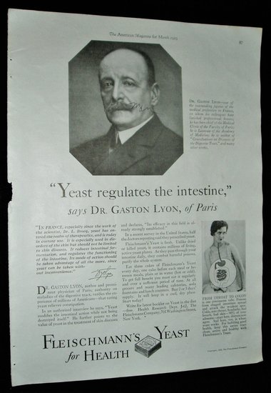 Full Page Advertisement, 1929 Magazine, Fleischmann's Yeast