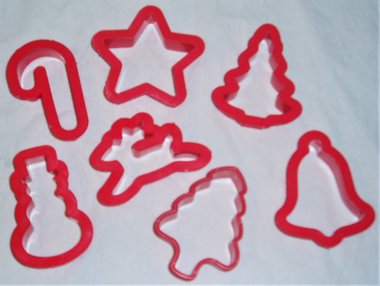 Vintage Cookie Cutters, Christmas x 7