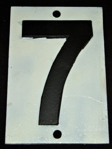 Industrial Plate Steel House/Sign Number #7