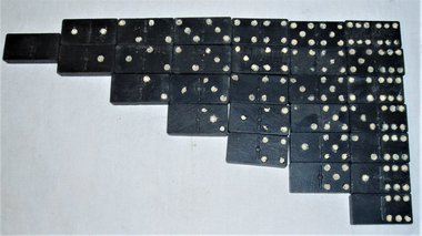 Vintage Dominoes, 40-Star Flag Design, Full Set of 28