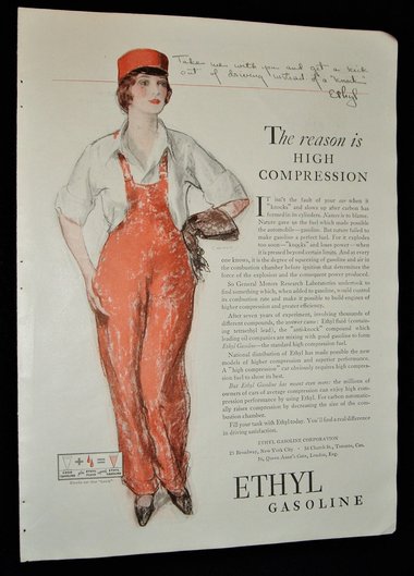 Full Page Advertisement, 1929 Magazine, Ethyl Gasoline
