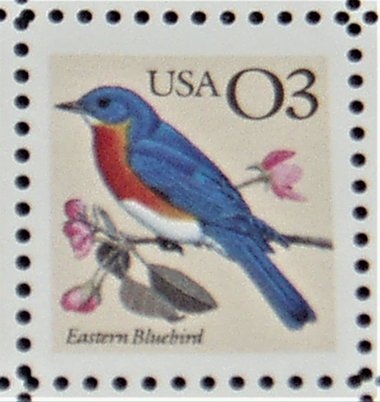 Mint Sheet Postage Stamps, Eastern Bluebird, Scott Catalog #2478 x 100 stamps