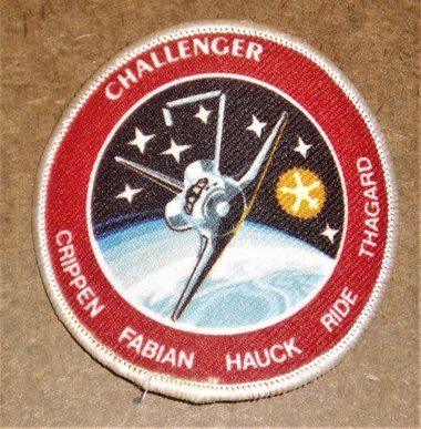 Apparel Patch, Challenger Space Shuttle, STS-7