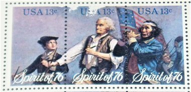 USA Postage Stamp, Full Sheet #1629-31 Spirit of '76