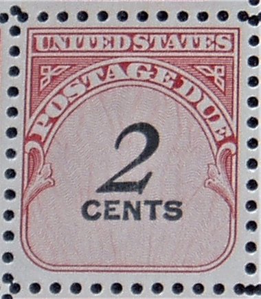 USA Postage Stamp, Full Sheet J90 Postage Due