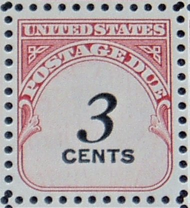 USA Postage Stamp, Full Sheet J91 Postage Due