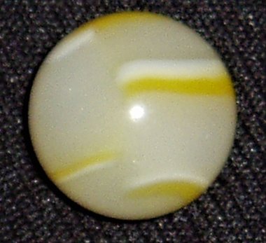 Vintage Peltier Marble, Yellow Tracer .604" Mint