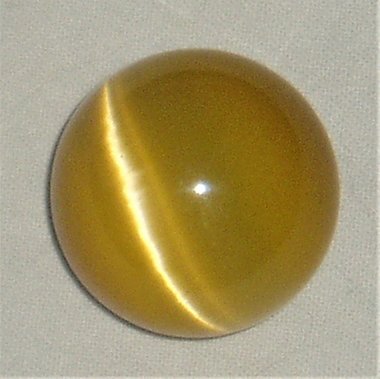 30mm Fiber Optic Marble, Darker Yellow