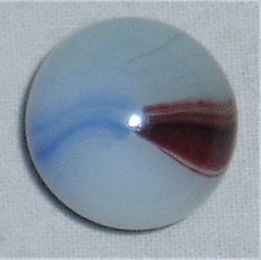 Akro Agate Marble, Oxblood Patch, 3/4"