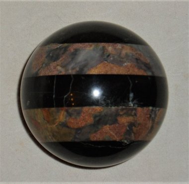 Large 3.25" Layered Marble Decorator Sphere